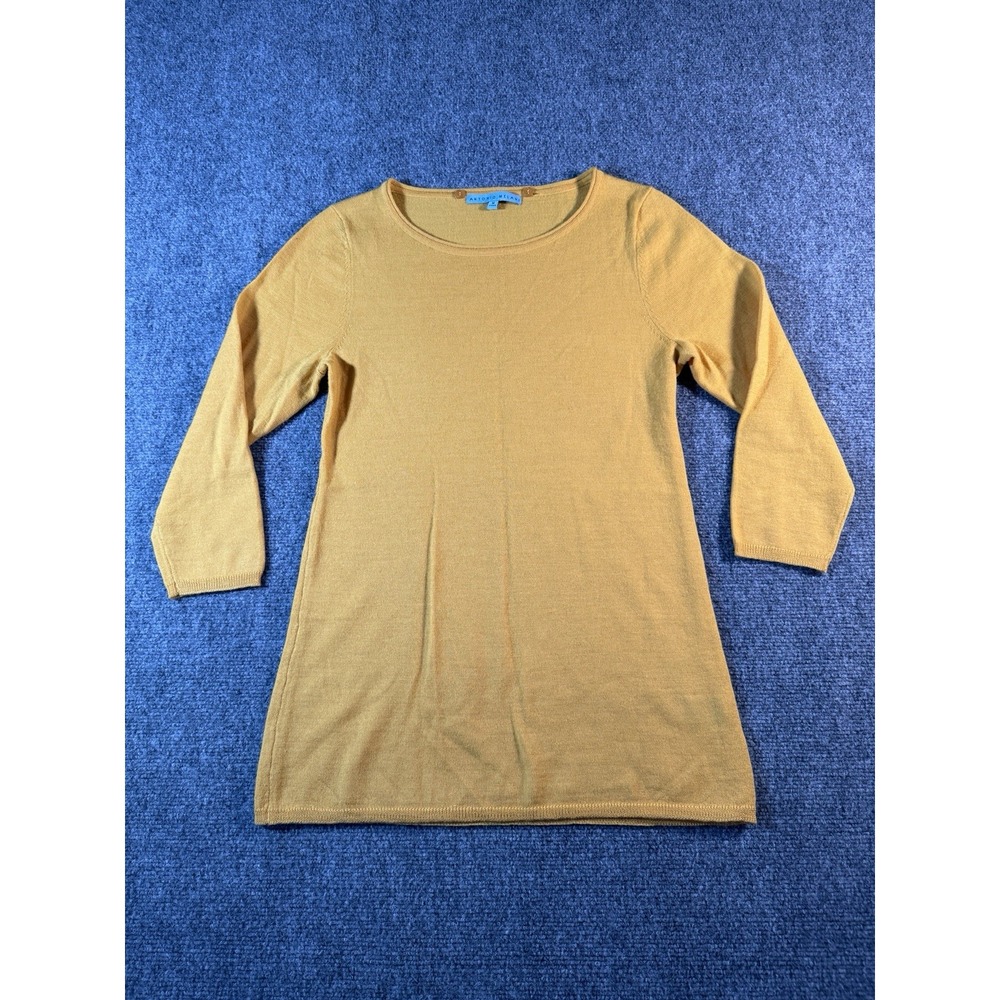 Antonio Melani , solid , Wool Dress,  Medium, Wool‎ blend, Mustard/ gold Color
